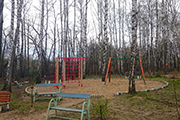 Новая детская площадка, апрель 2016 г.